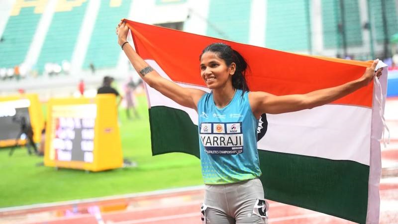 Star Athlete Jyothi Yarraji Won India S First Ever 100m Hurdles Medal A