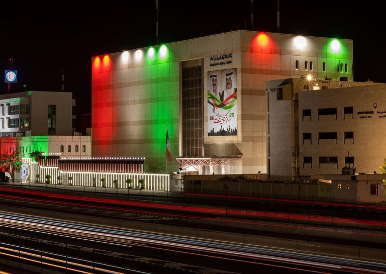 Kuwait becomes decorated with lights