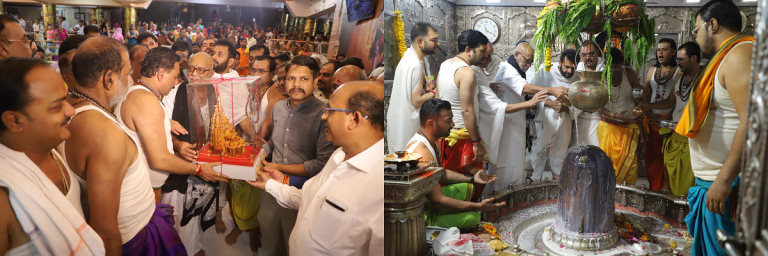 रामकथा वाचक मुरारी बापू आज महाकाल मंदिर पहुँचे