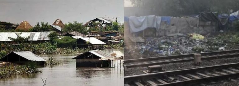 असम  : रेल की पटरियों के सहारे 500 से ज्यादा परिवार