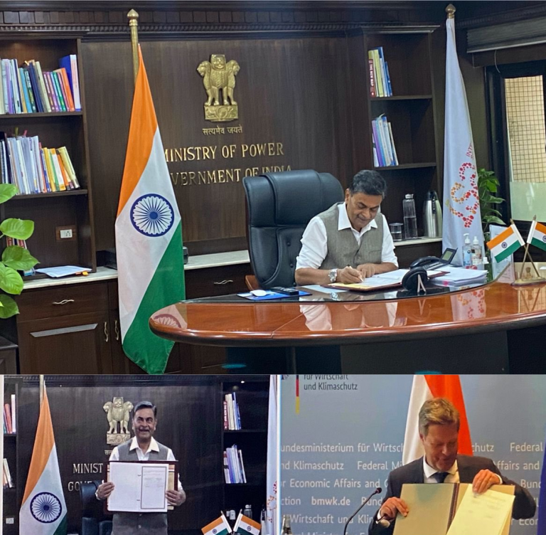 India & Germany signed declaration of intent on Indo-German Hydrogen Task Force