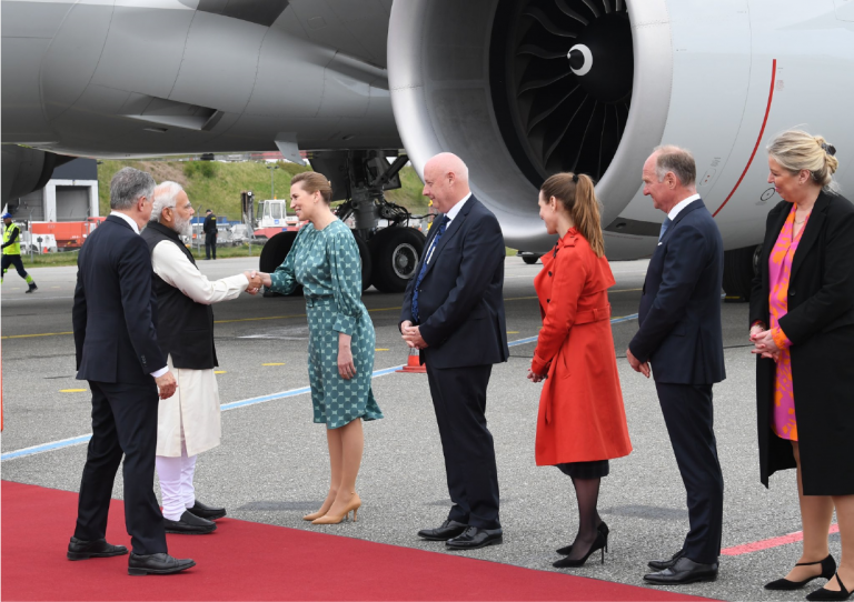 PM Modi reached Denmark