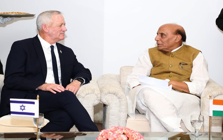 Defence Minister Rajnath Singh holds talks with Israeli counterpart Benjamin Gantz