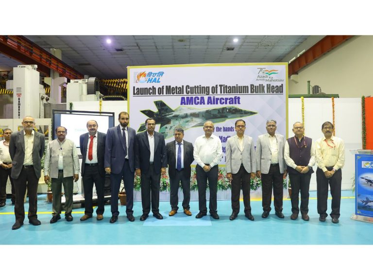HAL, CMD launched Metal Cutting for Titanium Bulkhead of AMCA Aircraft
