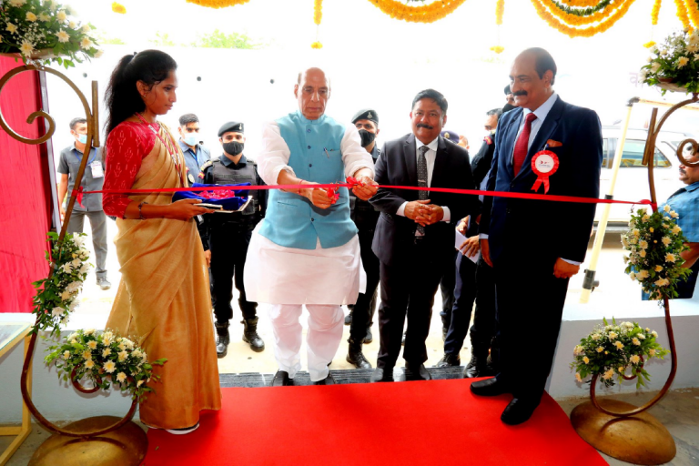 Telangana : Defence Minister Rajnath Singh dedicated new manufacturing facilities to nation at BDL