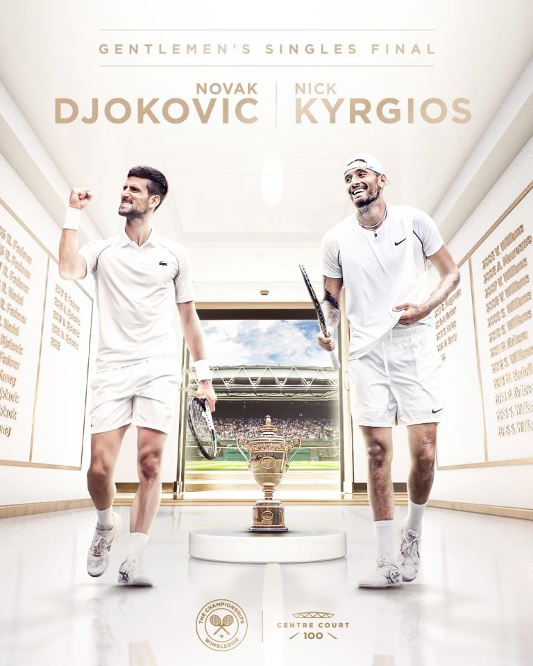 Wimbledon 2022 : Novak Djokovic will take on Nick Kyrgios in men’s singles final
