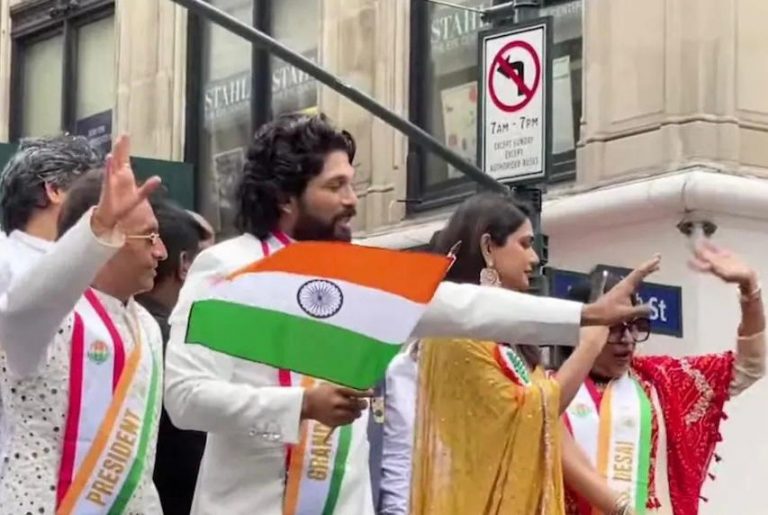 अल्लू अर्जुन ने न्यूयॉर्क में भारतीय दिवस परेड में किया भारत का प्रतिनिधित्व