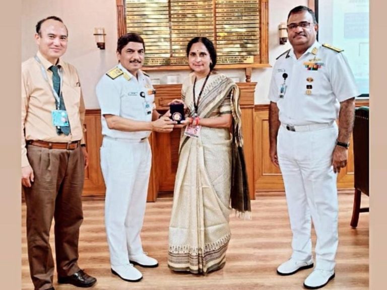 Anandi Ramalingam, CMD, BEL bestowed for outstanding contributions to Indian Navy