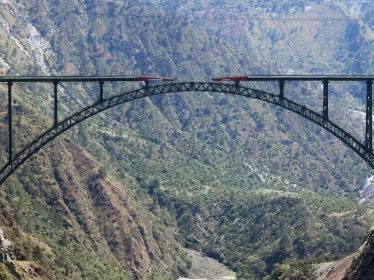 Chenab Bridge : World’s Highest Railway Bridge gets Golden joint; will launch soon