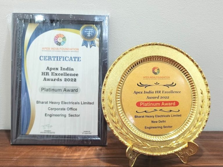 BHEL awarded for best practices in HR and Occupational Health & Safety fields