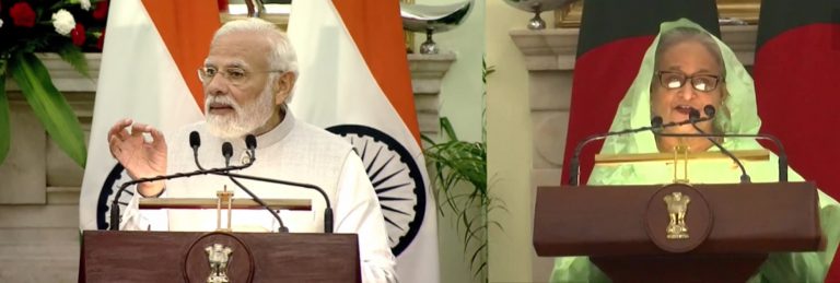 पीएम मोदी और बांग्लादेश पीएम शेख़ हसीना की उपस्थिति में दोनों देशों के बीच कई अहम समझौतों पर हुए हस्ताक्षर