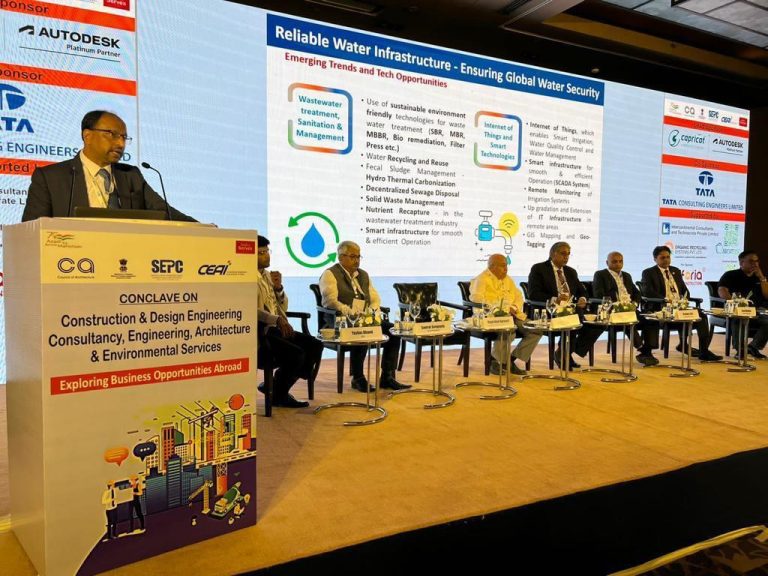 Mr. Agrawal CMD, WAPCOS participated in “Exploring Business Opportunities Abroad” conference