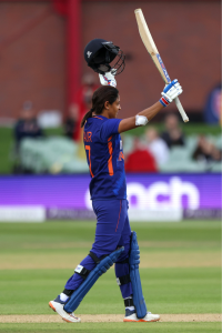 Indian Women's Cricket Team Captain Harmanpreet Kaur Celebrating century 