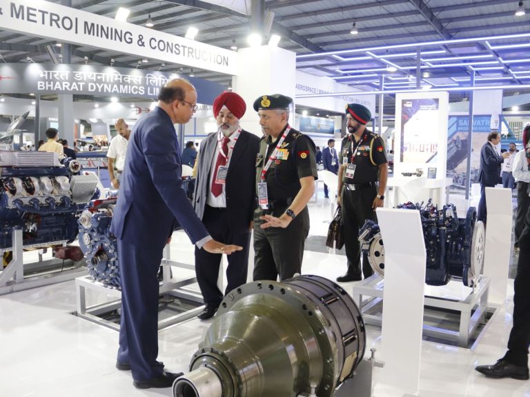 Vice Chief of Indian Army Staff visits BEML at DefExpo 2022