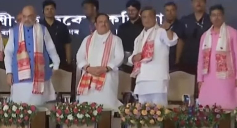 भाजपा अध्यक्ष जे.पी नड्डा और गृहमंत्री अमित शाह ने असम के गुवाहाटी में प्रदेश भाजपा के नए कार्यालय का उद्धाटन किया