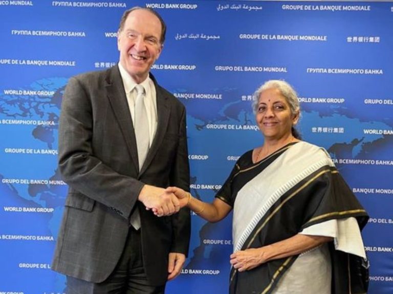 FinMin Sitharaman discussed issues including India’s G20 Presidency with World Bank President