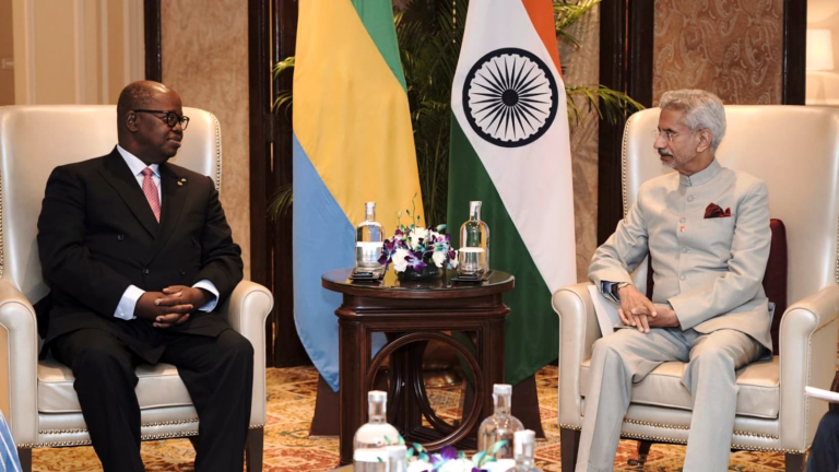 नई दिल्ली: विदेश मंत्री डॉ. जयशंकर ने गैबॉन के विदेश मंत्री माइकल मौसा-अदामो से मुलाकात की