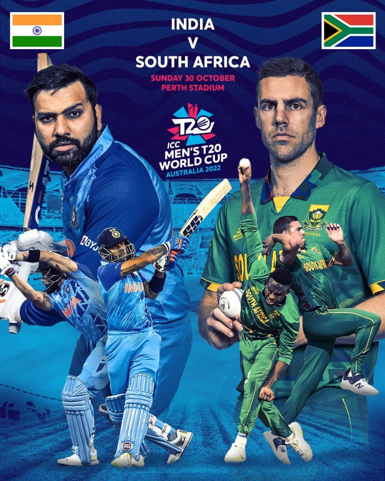 ICC टी-20 वर्ल्ड कप 2022: सुपर-12 चरण में भारत का सामना आज दक्षिण अफ्रीका से