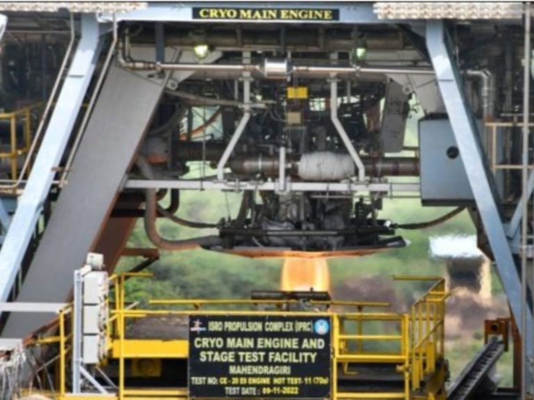 ISRO successfully hot tested uprated thrust level of 21.8 T vacuum thrust