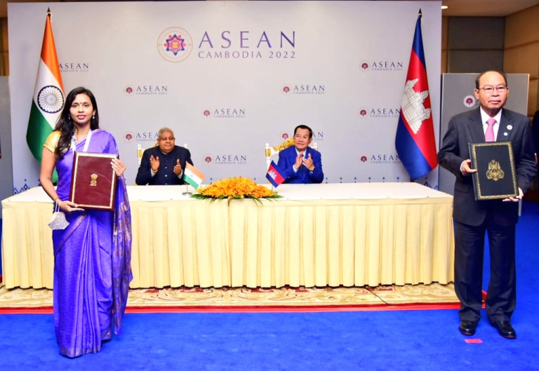 India, Cambodia signed 4 MOUs in the areas of culture, wildlife & health