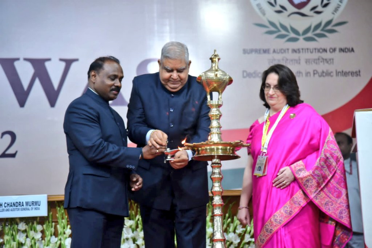 नई दिल्ली: उपराष्ट्रपति जगदीप धनखड़ ने CAG के कार्यालय में दूसरे ऑडिट दिवस का उद्घाटन किया