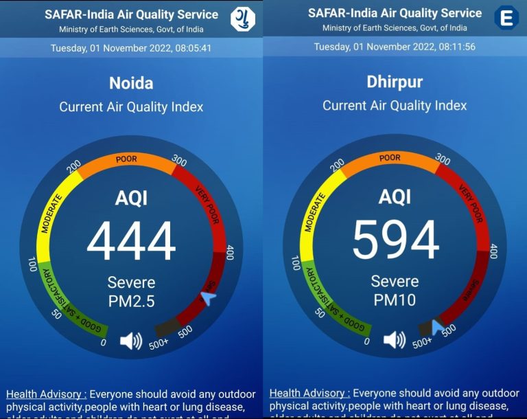 दिल्ली-NCR में हवा की गुणवत्ता लगातार गिर रही है