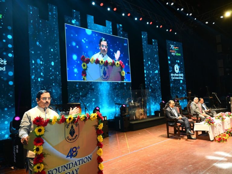 Coal Minister Pralhad Joshi speaks at 48th CIL Foundation Day