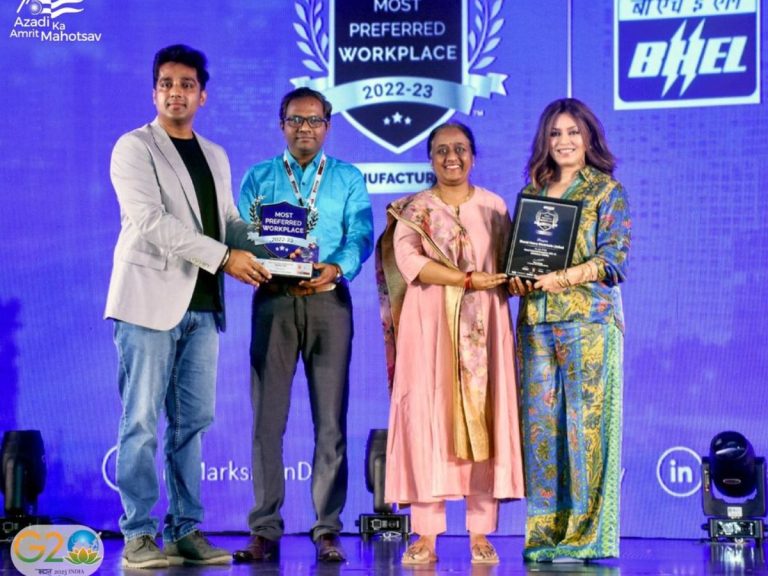BHEL recognised as the ‘Most Preferred Workplace in Manufacturing 2022-23’