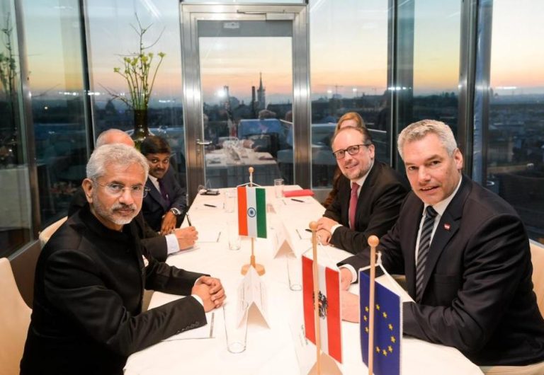 विदेश मंत्री डॉ जयशंकर ने ऑस्ट्रियाई चांसलर कार्ल नेहमर का धन्यवाद किया