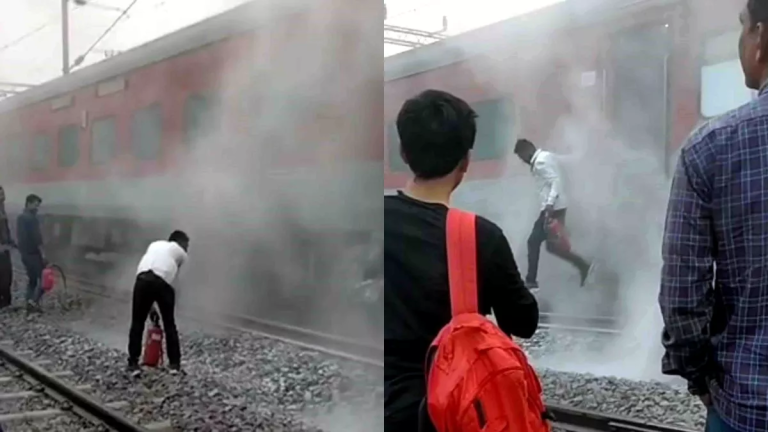 अवध-असम एक्सप्रेस की AC बोगी में लगी आग