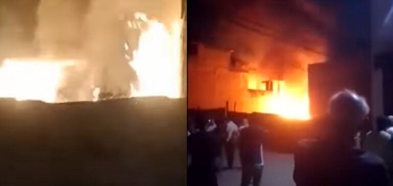 गाजियाबाद : कबाड़ के गोदाम में लगी आग, 8 लोगों के झुलसने की खबर