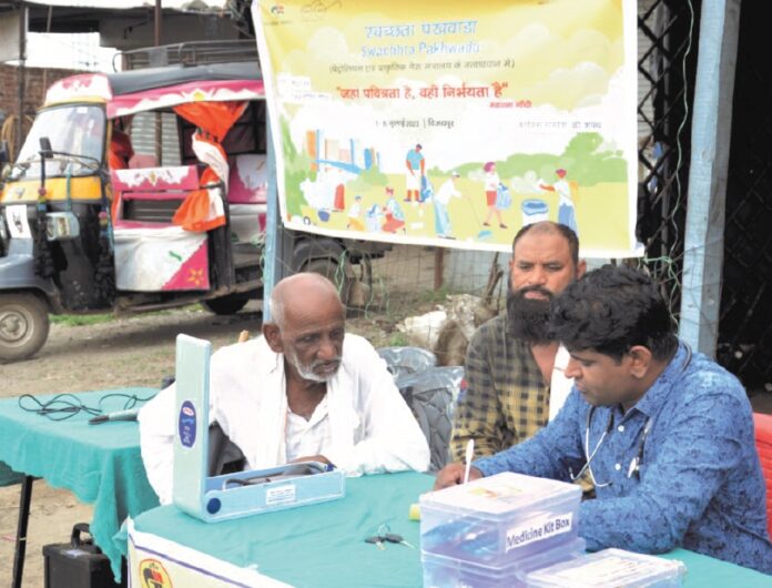 Vijaipu: GAIL (India) Ltd. organized a free Health Check-up Camp for truck drivers