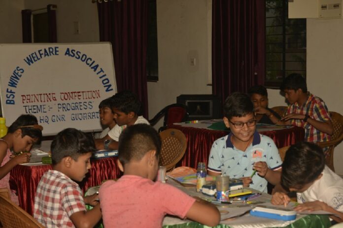 Gandhinagar: BWWA Gujarat Frontier conducted a painting competition with the theme 