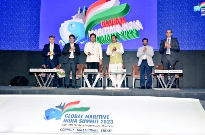 Union Minister Sarbananda Sonowal took part in the curtain raiser for Global Maritime Summit 2023 in Mumbai