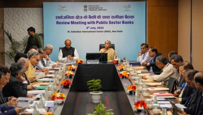 FM Sitharaman chairs the meeting to review performance of Public Sector Banks