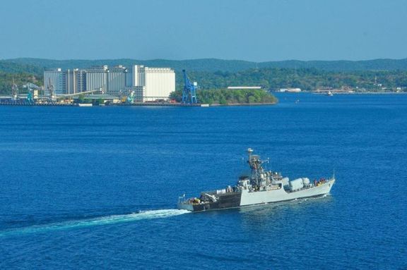 Indian Naval Ship Khanjar arrived at Trincomalee