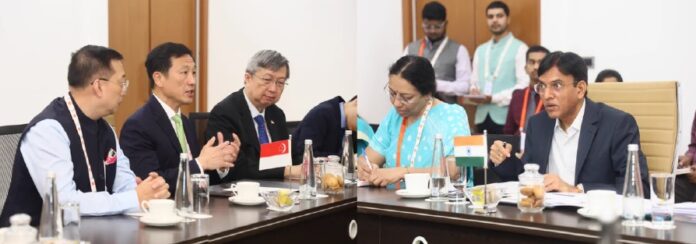 Union Minister Mansukh Mandaviya met Health Minister of Singapore Ong Ye Kung