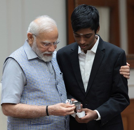 It was a great honour to meet Hon'ble Prime Minister Narendra Modi- Praggnanandhaa