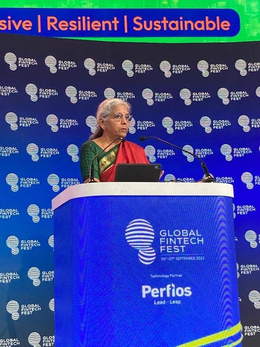 Mumbai: FM Sitharaman delivers the inaugural address at the Global Fintech Fest 2023 Mumbai: FM Sitharaman delivers the inaugural address at the Global Fintech Fest 2023