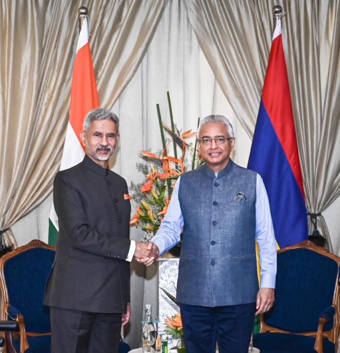 EAM Dr. Jaishankar met PM Pravind Kumar Jugnauth of Mauritius EAM Dr. Jaishankar met PM Pravind Kumar Jugnauth of Mauritius