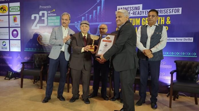 New Delhi: REC Ltd. Director (Finance) Ajoy Choudhary has been awarded ‘Finance Trendsetter Award’ at the National Management Summit 2023