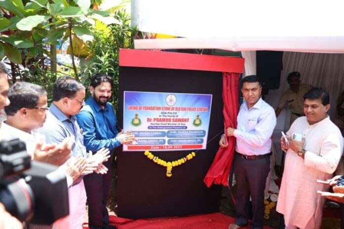Goa: CM Sawant laid the foundation stone for the Old Goa Police Station & handed over a tempo traveler