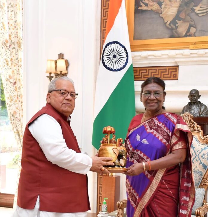 राष्ट्रपति मुर्मू से राजस्थान के राज्यपाल कलराज मिश्र ने मुलाकात की