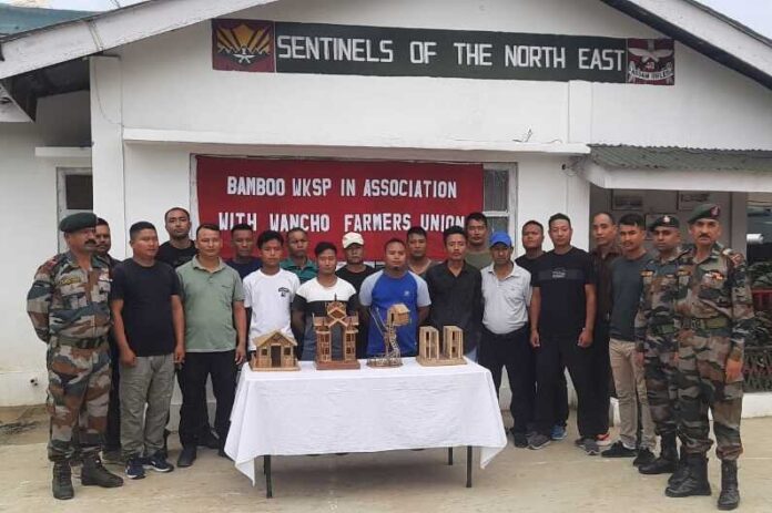 Arunachal Pradesh: Assam Rifles conducted Bamboo Workshop with Wancho Farmers Union Arunachal Pradesh: Assam Rifles conducted Bamboo Workshop with Wancho Farmers Union