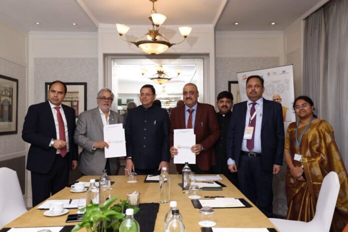 लंदन में उत्तराखंड के सीएम धामी ने औद्योगिक समूह कयान जेट के साथ उत्तराखंड में ₹4500 करोड़ के निवेश हेतु एमओयू किया