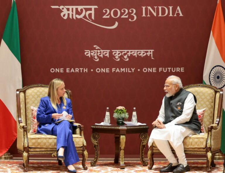 PM Modi holds bilateral meeting with Italian PM Giorgia Meloni