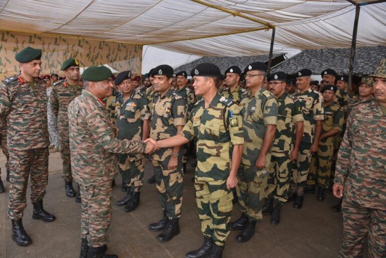 Indian Army chief Gen Manoj Pande visited Bhuj Military Station