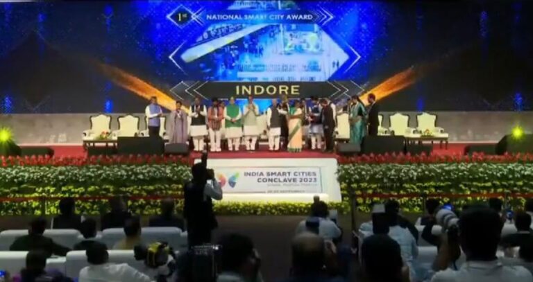 Indore wins the title of ‘Best Smart City’ at India Smart Cities Conclave 2023