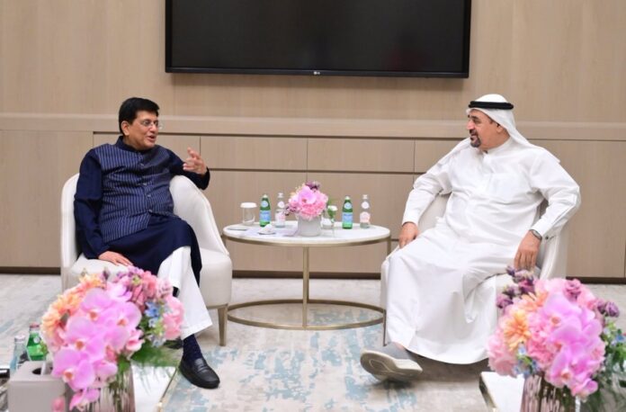 Union Minister Piyush Goyal met Major Gen. (Retd.) Sharafuddin Sharaf, Vice-Chairman of Sharaf Group in Dubai