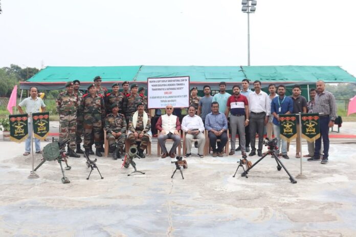 Agartala: Assam Rifles organised Weapon Display for the student of Tripura University